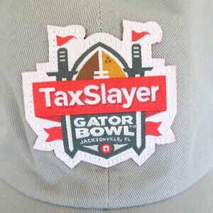 TaxSlayer Gator Bowl College Football Gray Baseball Cap Hat Adjustable One Size
